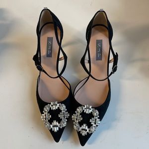 SJP black heel with jewels size 39
